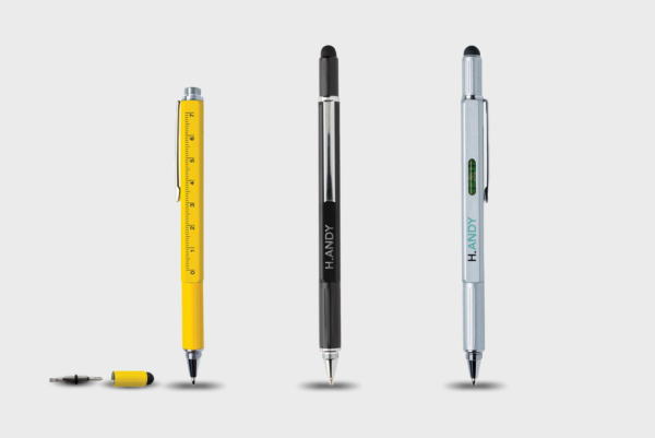 5-in-1 multifunctionele aluminium pen