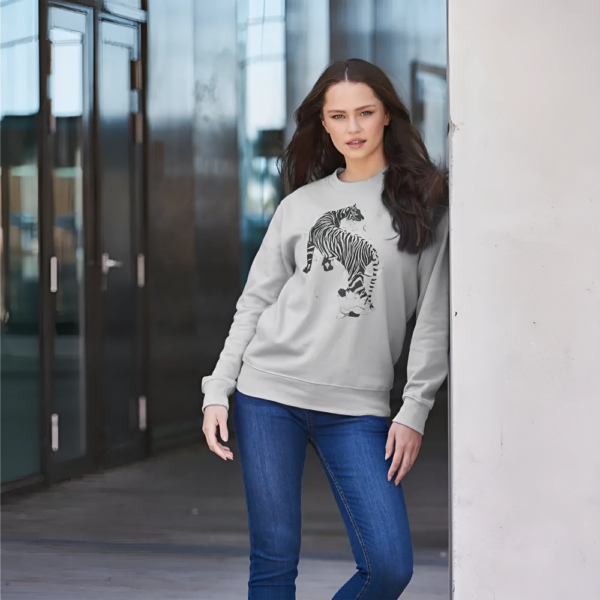 Drop shoulder sweater