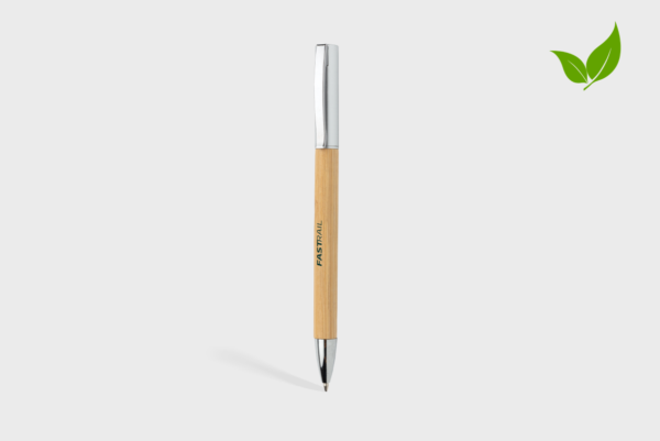 Bamboe pen met clip