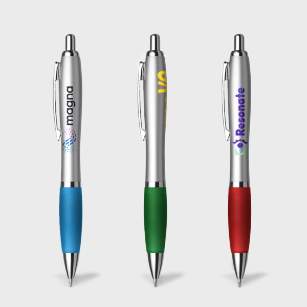 Nash pen zilver met gekleurde grip