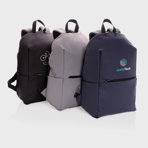 Smooth PU laptop rugzak PVC-vrij