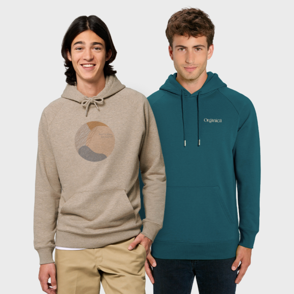 Duurzame herenhoodie met kangoeroezak